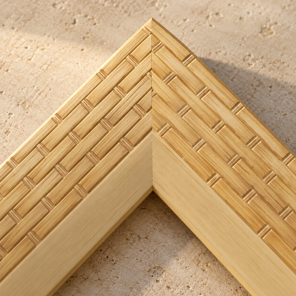 Moldura de madera grabada para marco MC143 – Kit de 4 piezas