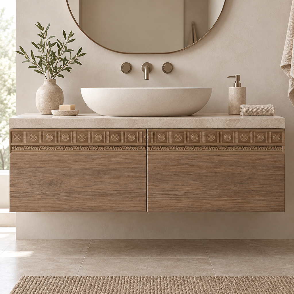 Moldura de madera grabada para mueble MM-78 – Kit de 4 piezas
