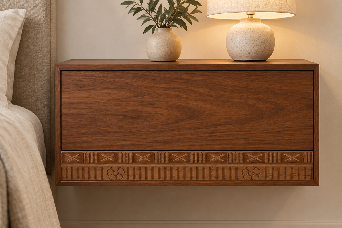 Moldura de madera grabada para mueble MM-68 – Kit de 4 piezas