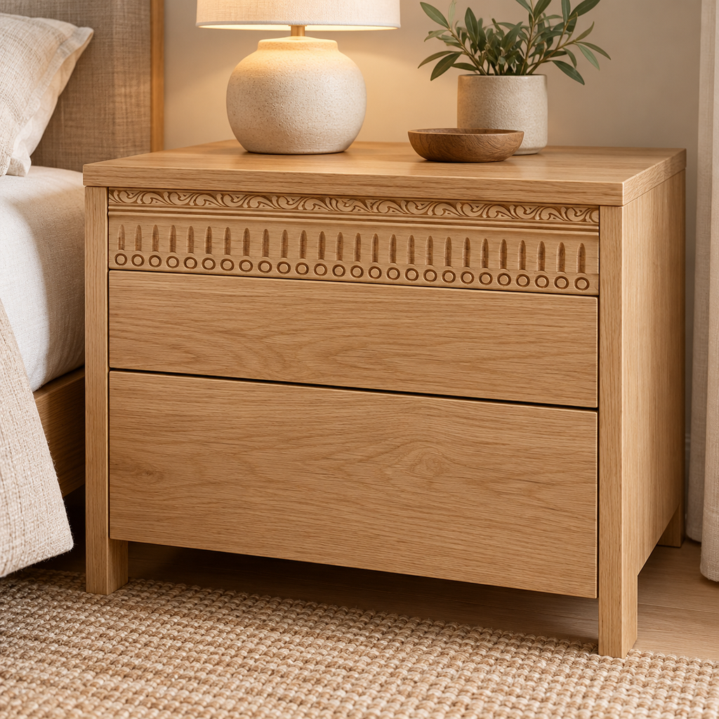 Moldura de madera grabada para mueble MM-89 – Kit de 4 piezas
