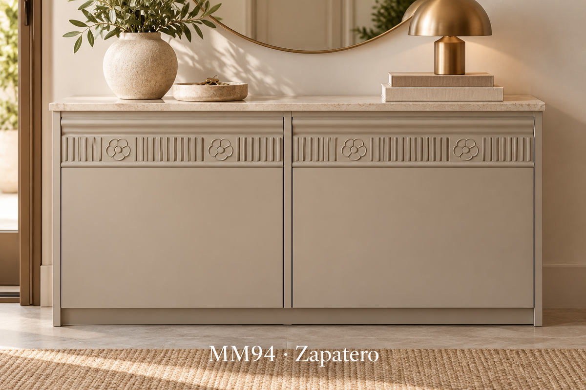 Moldura de madera grabada para mueble MM-94 – Kit de 4 piezas